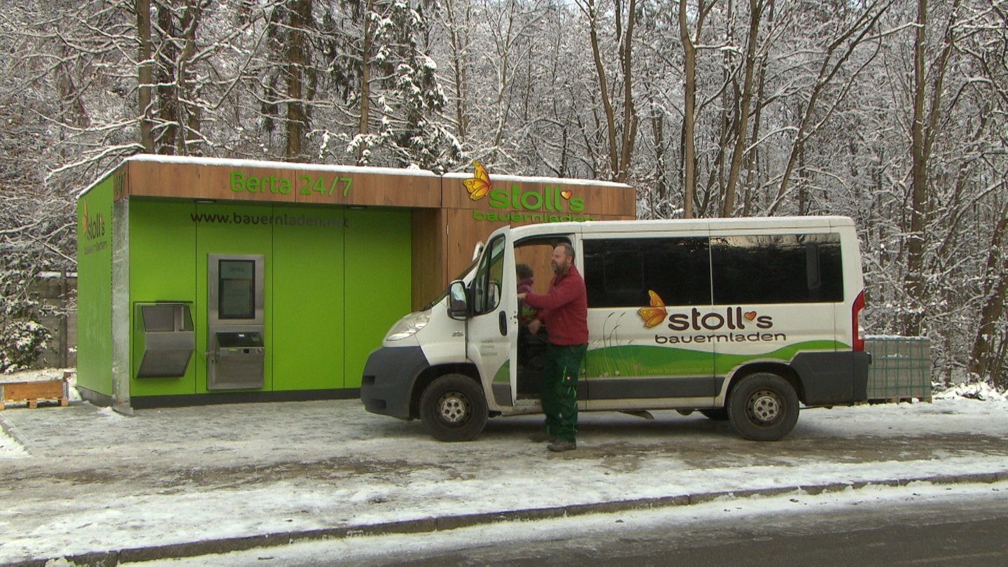 Stolls Bauernladen jetzt auch als Automatensupermarkt mit Roboter