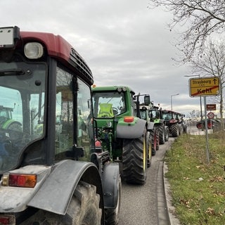 Bauernproteste in Kehl am 2. Dezember 2024