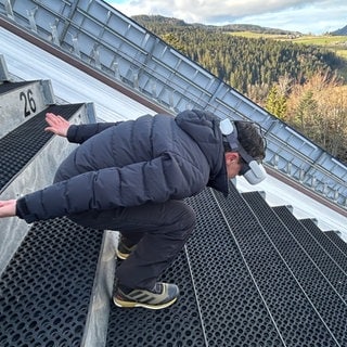 Skispringen mit VR-Brille im Europa-Park