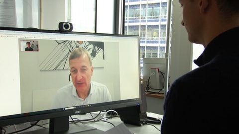 Michael Beigl, Karlsruher Institut für Technologie, im Video-Chat