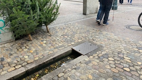 Die Kreuzung der Münstergasse zur Kaiser-Jospeh-Straße in Freiburg.