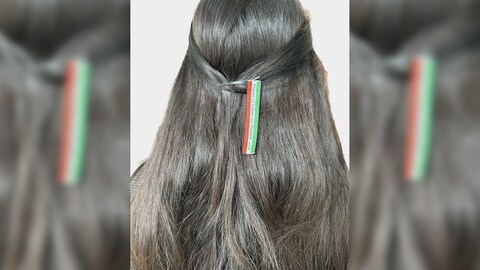 Haarbändchen als Zeichen der Solidarität mit den Frauen im Iran