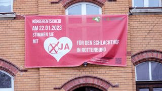 Plakat Bürgerentscheid zum Rottenburger Schlachthof