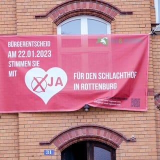 Plakat Bürgerentscheid zum Rottenburger Schlachthof