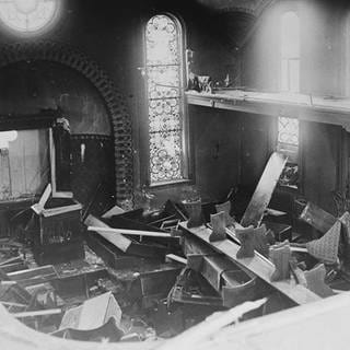 Synagoge Hechingen nach Reichsprogromnacht