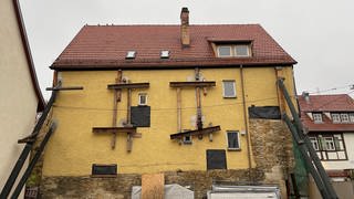 Die denkmalgeschützten Häuser in der Oberamteistraße in Reutlingen werden saniert