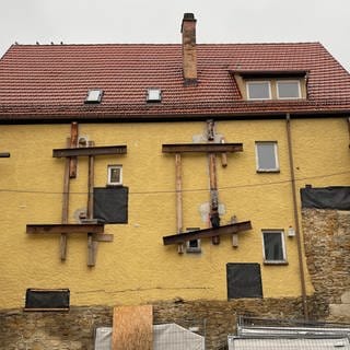 Die denkmalgeschützten Häuser in der Oberamteistraße in Reutlingen werden saniert