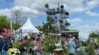 Aussichtsturm auf der Gartenmesse GardenLife in Reutlingen