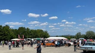 Beim US-Cars und Harley-Treffen in Metzingen kamen viele Liebhaber aus Baden-Württemberg und darüber hinaus, um amerikanische Autos und Motorräder zu bestaunen.