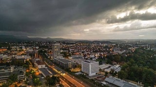 Drohendes Unwetter über Reutlingen 25.09.2022