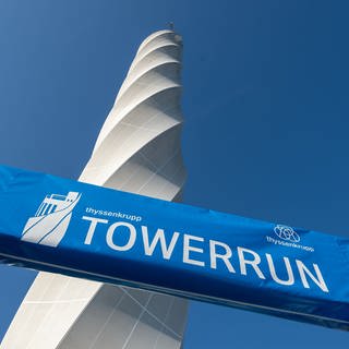 Der Aufzugtestturm in Rottweil beim Towerrun