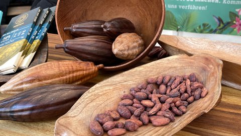 Kakaobohnen auf der chocolART.