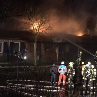 Feuer zerstört Jugendhaus in Münsingen
