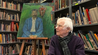 Künstler Ernst Mücke hat Portrait von Oberbürgermeister Boris Palmer gemalt