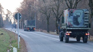 Bundeswehrkonvois rollen von Bayern nach Baden-Württemberg