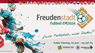 Signet Touristeninfo Freudenstadt zur Fußball EM.