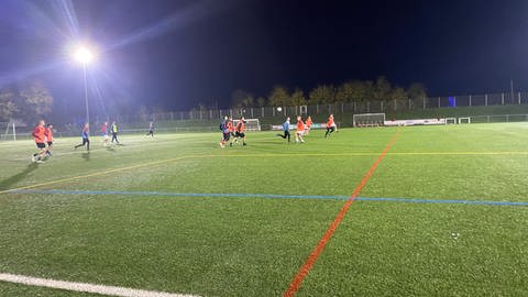 Die Herrenmannschaft der TSG Tübingen beim Training.