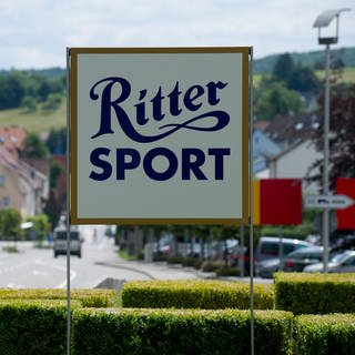 Ritter Sport Logo am Hauptsitz Waldenbuch