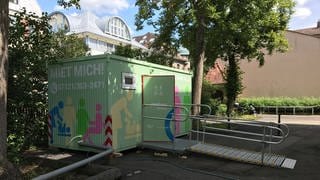 In Reutlingen wird der Container mit der "Toilette für Alle" regelmäßig bei Veranstaltungen genutzt.