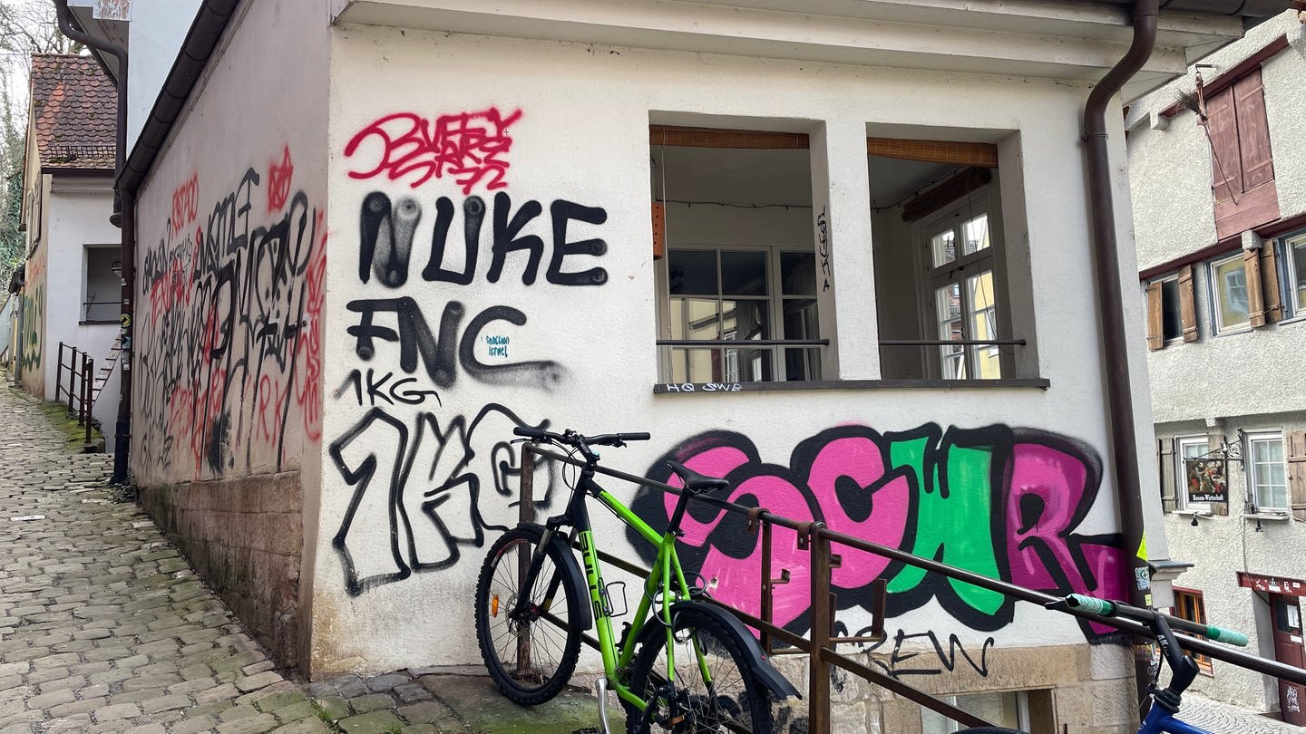 Die Stadt Tübingen wehrt sich gegen Tags und Graffitis von Sprayern. Sie bezuschusst die Entfernung der Werke und zahlt eine Belohnung gegen Hinweise. Oberbürgermeister Boris Palmer ist wütend.