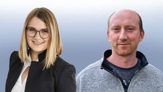 Lena Burth (parteilos) und Lukas von Berg (AfD)