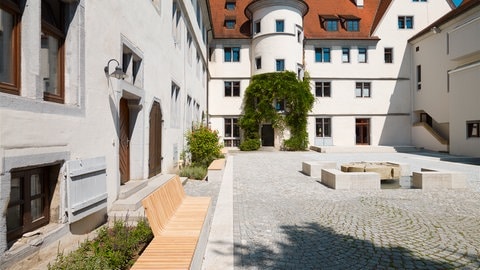 Der Innenhof des Wilhelmstiftes in Tübingen, ausgezeichnet bei der Verleihung "Staatspreis Baukultur"