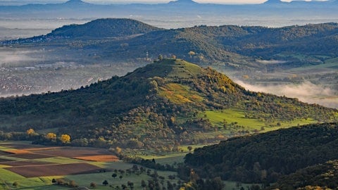 Das Biosphärengebiet Schwäbische Alb wird um 40 Prozent größer. Der Blick vom Breitenstein auf der Gemarkung der Gemeinde Bissingen an der Teck.  