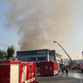 Brand einer Lagerhalle in Reutlingen