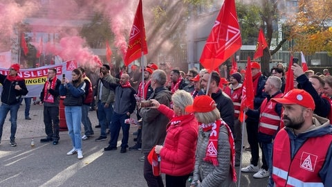 Warnstreik der IG Metall bei der Firma Erbe in Tübingen