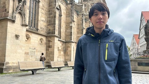 Justin Vu baut ganz Reutlingen virtuell im Videospiel Minecraft nach. Block für Block hat er die Marienkirche gebaut - in zwei bis drei Wochen.