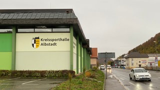 Außenaufnahme der Kreissporthalle in Albstadt-Ebingen