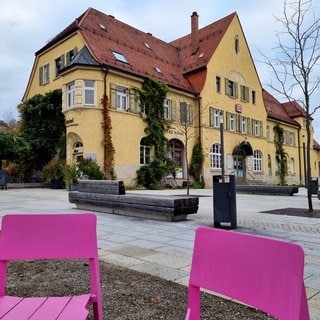 Der Platz vor dem Bahnhof in Balingen im Zollernalbkreis. In der Stadt wird über Kameras und Videoüberwachung diskutiert.