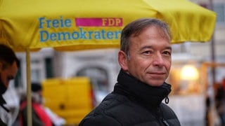 Pascal Kober startet in Pfullingen (Kreis Reutlingen) in den Wahlkampf zur Bundestagswahl 2025.