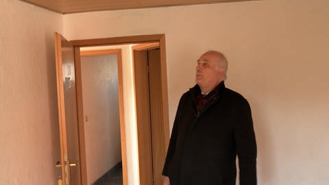 Bernhard Richter im neuen Haus für obdachlose Frauen in Aalen. Der Pfarrer engagiert sich für den Verein "Freundeskreis für Wohnungslose" in Aalen.