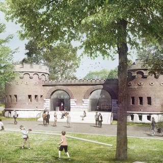 Bislang eine Bausünde aus den Sechzigerjahren: So könnte das Blaubeurer Tor zur Landesgartenschau Ulm 2030 aussehen.