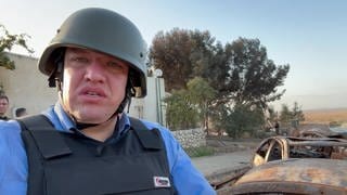 Mit schusssicherer Weste und Helm war der Ulmer Landtagsabgeordnete der Grünen, Michael Joukov, vier Tage lang in Israel in der Nähe des Gazastreifens unterwegs.