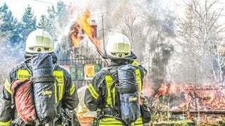 Bei dem Brand in Gschwend ist nach ersten Schätzungen Schaden von rund einer halben Million Euro entstanden.