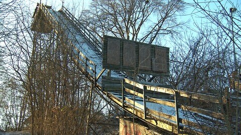 Betreten verboten: Die Herwartschanze in Königsbronn mit ihrer Stahlkonstruktion aus dem Jahr 1967 ist längst marode.