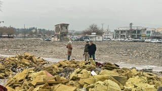 Erdbeben zerstört Antakya in der Türkei vor einem Jahr: Hilfe der Partnerstadt Aalen dauert an.