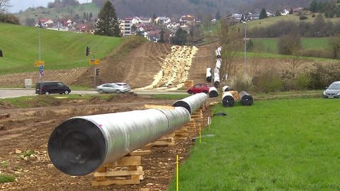 Die Landeswasserversorgung tauscht bei Heidenheim derzeit die mehr als 100 Jahre alten Fernleitungen aus. 