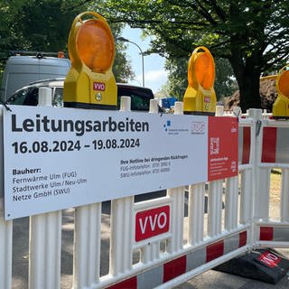 Die B10 in Ulm wird am Wochende für eine Baustelle komplett gesperrt. Hier werden unter anderem Strom- und Fernwärmeleitungen verlegt. 