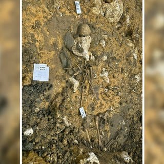 Archäologen sind bei Bauarbeiten in Gerstetten auf ein Grab der Frühen aus dem 4. Jahrhundert gestoßen. Darin fanden sich Knochen eines etwa 60 Jahre alten Mannes.