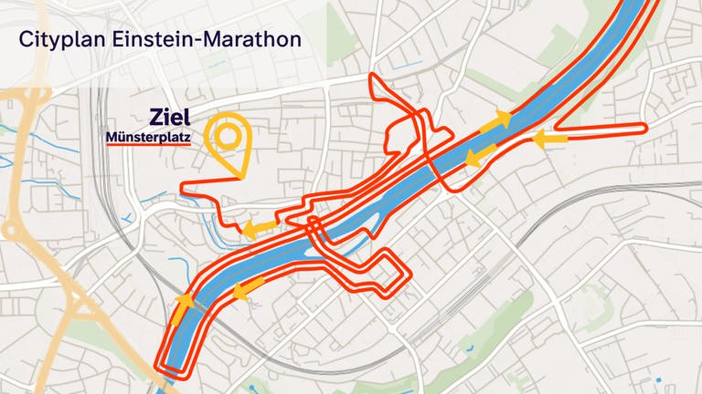 42,194 Kilometer verläuft die Strecke des Einstein-Marathons durch Ulm und Neu-Ulm. 