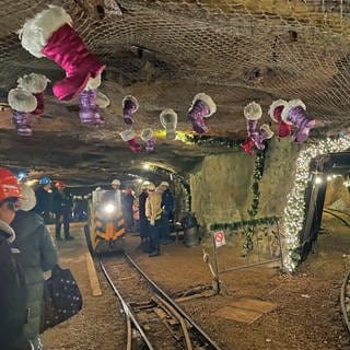 Der Weihnachtsmarkt im Besucherbergwerk Tiefer Stollen in Aalen-Wasseralfingen findet doch statt. (Archivbild)