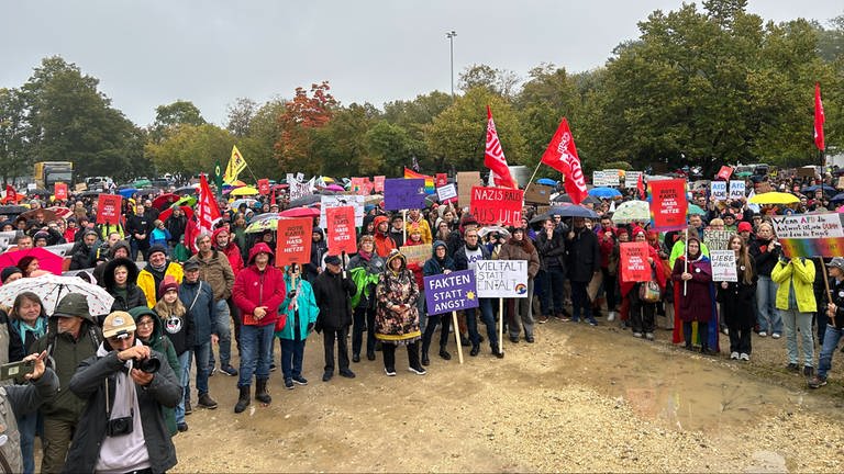 Tausende Menschen demonstrierten am Wochenende gegen den AfD-Parteitag in Ulm.