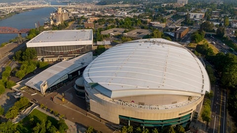 Schauplatz des Spiels zwischen Portland und Ulm - das Moda Center bietet 20.000 Menschen Platz.  