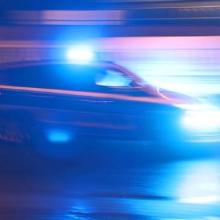 Polizeiauto im Einsatz