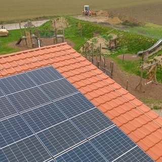 Photovoltaikanlage auf einem Hausdach