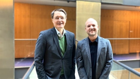 Karl Lauterbach, Bundesgesundheitsminister und Jan Zimmermann, ARD Hauptstadtkorrespondent