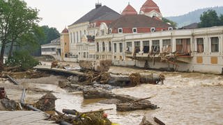 Kurhaus Ahrtal: Eine Brücke wurde von den Flutwellen zerstört